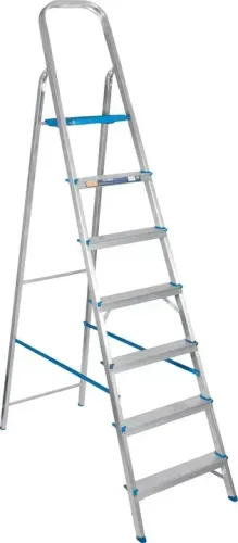Escada em alumínio, 7 degraus, ALUMASA