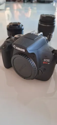(Troco em PS5) Câmera Canon EOS Rebel T7 + Lente 50mm + Acessórios