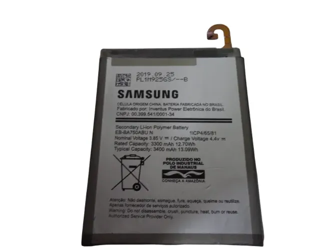 bateria oiginal samsung a10 a105m mod eb-ba750abu