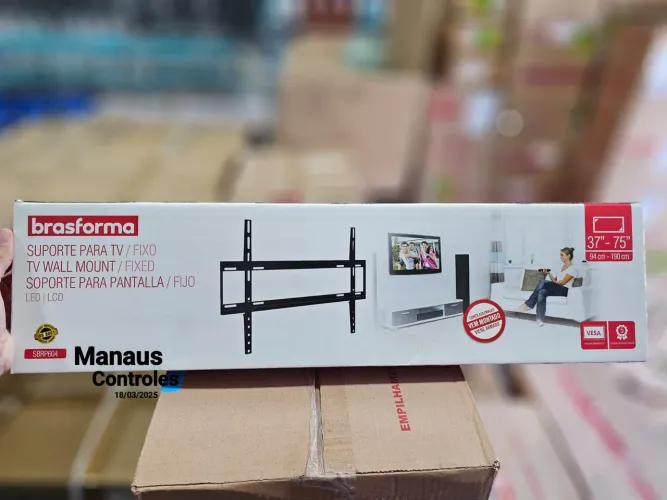 Suporte para Tv Fixo de Trilho até 85 Polegadas 