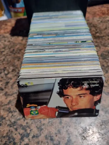 Cartões telefônicos TeleSP Ayrton Senna