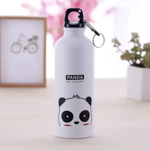 Garrafa térmica portátil 500ml com design moderno, frascos de vácuo para água, café, chá,