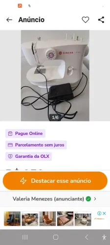 Máquina de costura