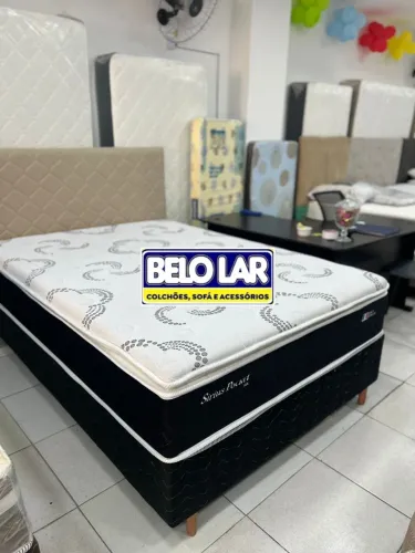 Cama Box com Colchão molas Pocket  e na Belo Lar 