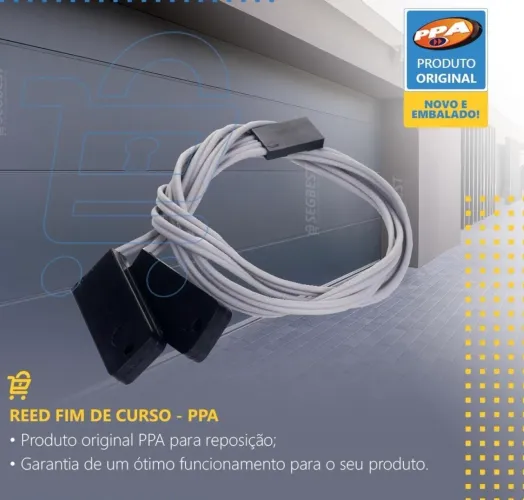 Sensor Fim De Curso Reed Motor Portão Eletrônico Ppa 2m