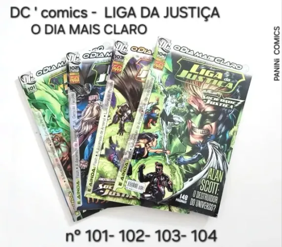 HQ`s-DC comics-LIGA DA JUSTIÇA - O DIA MAIS CLARO   4 VOLUMES  Nº101-102-103-104. 