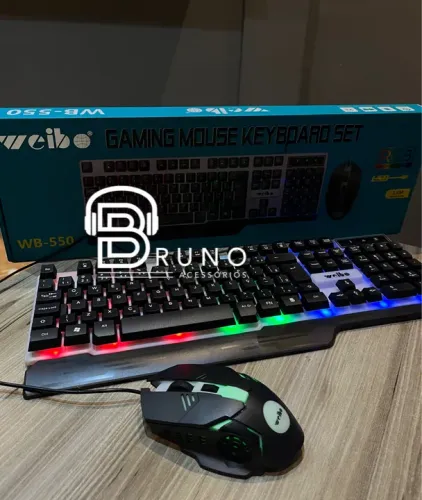 Kit Teclado e Mouse Gamer Weibo WB-550