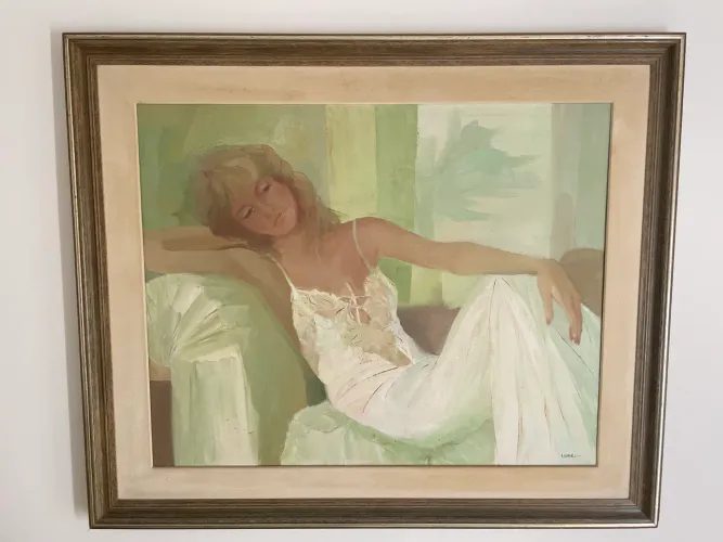 Pintura Mulher Reclinada - Lume