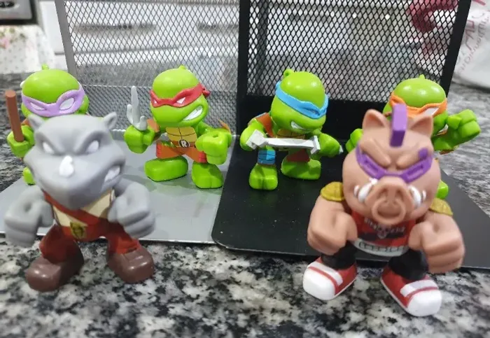 Coleção Toy Arts Tartarugas Ninjas completa bob's com 6 personagens