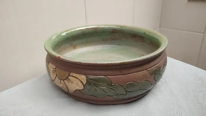 Vaso de cerâmica decorativo