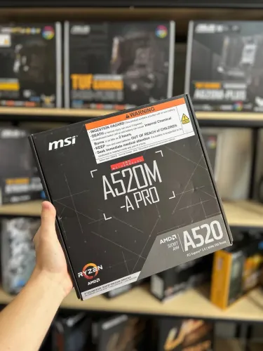 Placa Mãe MSI A520M-A PRO Chipset A520, AMD AM4, mATX, DDR4