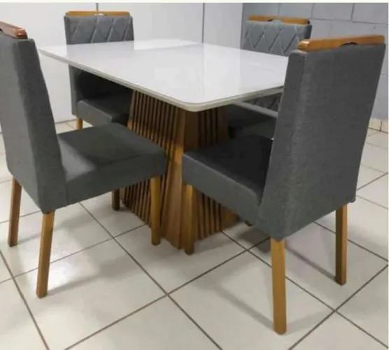 Mesa de Jantar 4 cadeiras 120x90