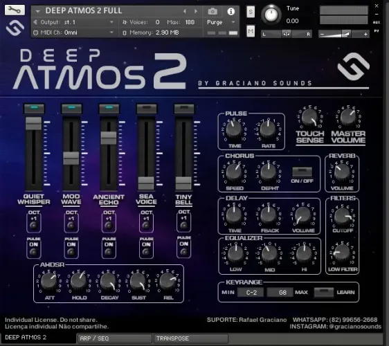 Livraria Deep Atmos - For Kontakt