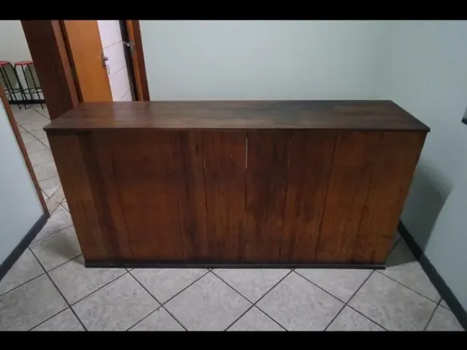R$1.500,00! BALCÃO COMERCIAL EM MADEIRA MACIÇA! ! PESADO! EM EXCELENTE ESTADO!