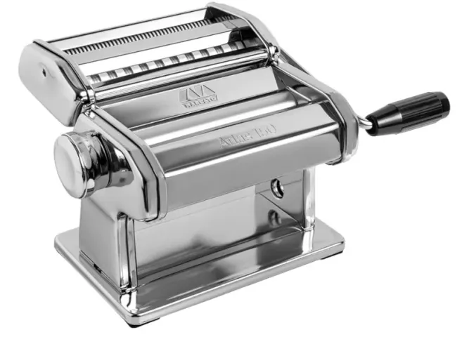 Máquina de massa Marcato Atlas 150, feita na Itália, 150 mm, aço inoxidável