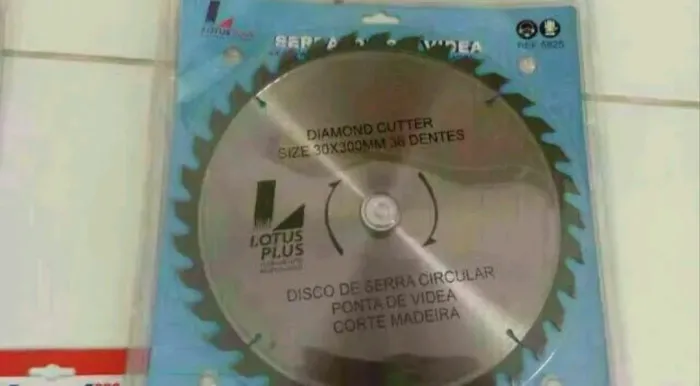 Disco de widea Lotus Plus 300mm para bancada de serra