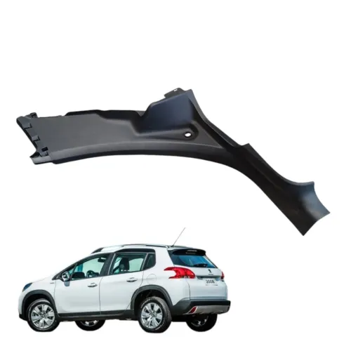 Soleira Acabamento Porta Traseira Direita Peugeot 2008 2019 Preto