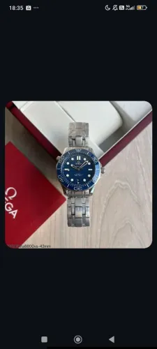 Relógio Omega Seamaster Azul Ceramica