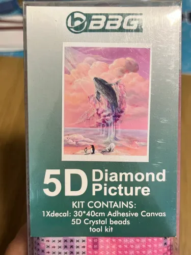 Kit Completo Pintura de Diamantes com 2 pinturas