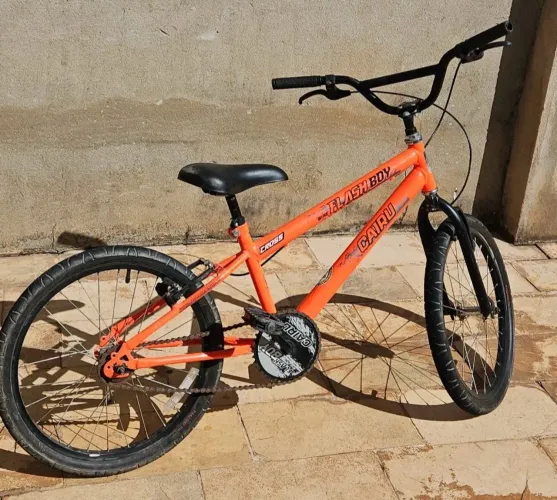 Bicicleta Cairu Mountain Bike Aro 20 Laranja Freio V-Brake Infantil