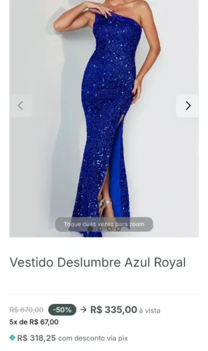 Vestido de festa lantejoula