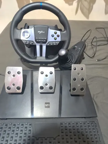 Volante Gamer PXN-V9 Para PS4, PS5, Xbox E PC, Com Pedais E Câmbio