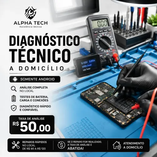 Celular com Defeito? Diagnóstico Técnico Android a Domicílio