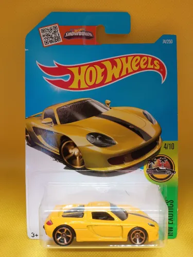 Hot Wheels Porsche Carrera GT Amarela - HW Exotics 2015 (Rara/Impecável)