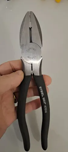 Alicate Steel grip 8 pol. Novo sem uso 