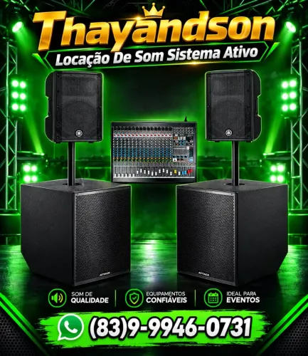 Locação De Som Sistema Ativo Attack & Yamaha 