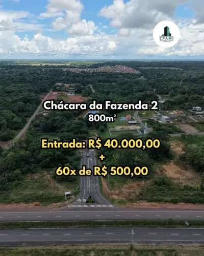 Chácaras da Fazenda 2 | Terreno com 800m² | AM-070 | VENDA