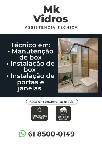 Conserto e instalação de Box, Tv e prateleiras