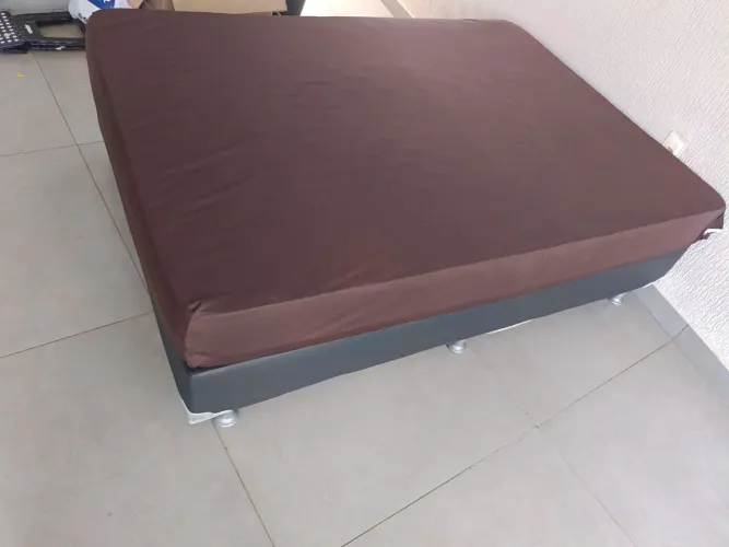 Cama Box casal Ortobom com colchão