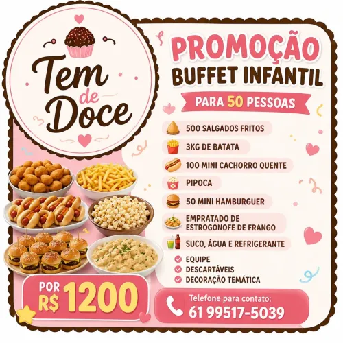 Buffet infantil promocional