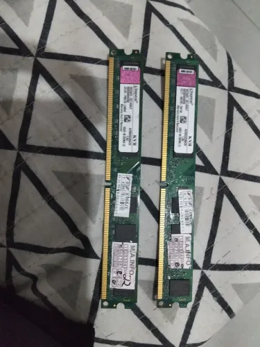 Dois pentes de memória ddr2 2gb Kingston novos (4gb ram totalizando)