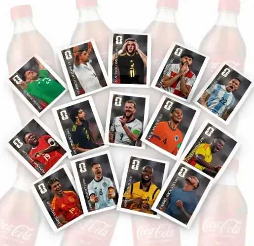 Figurinhas da coca cola Copa de 2026