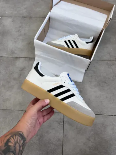 Tênis Adidas Samba Solado Plataforma Emborrachado Premium Cor: Branc - Disponível 34 AO 39