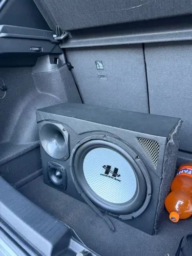? Caixa de Som Automotiva Hurricane + Módulo 400W + Fiação Completa - Toca Muito! ?