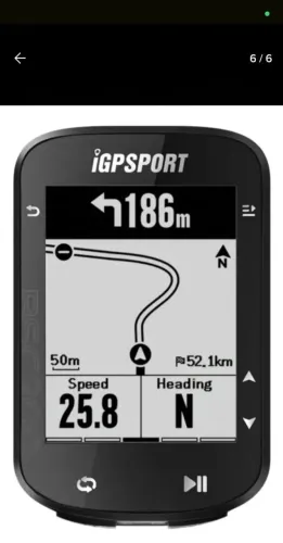 Igpsport BSC200 Ciclocomputador tela LCD de 2.5" Cor preto , Novo! Maps