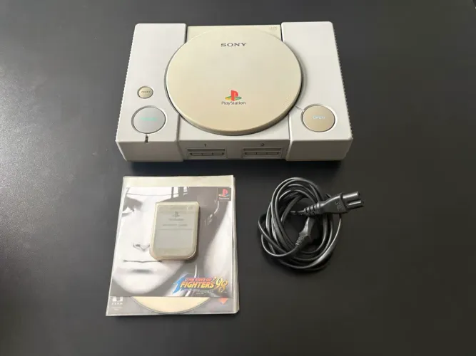 PS1 Fat com Memory Card + 11 Jogos