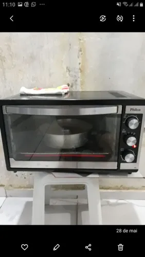 Forno elétrico philco dupla resistência 50 litros 