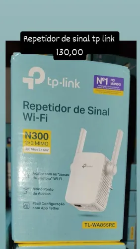 Repetidor de sinal Wi-Fi tp link TL-WA855RE