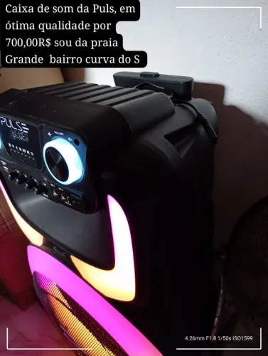 Caixa de som da Puls