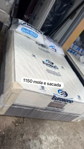 Vendo cama box de molas ensacado 