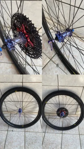 Rodas aro 29 completa - cubo barulhento, cassete 12v