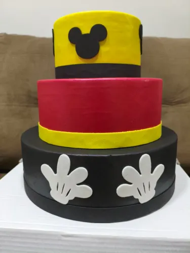 Bolo Fake Maquete Mickey