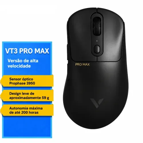 Mouse Gamer Rapoo VT3 Pro Max 8000hz Sensor Top do Mercado Paw3950