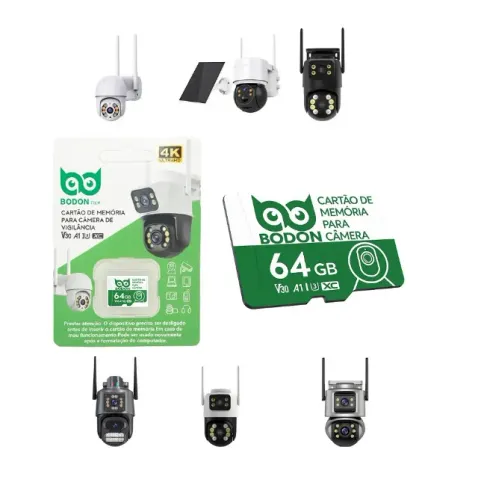 Cartão de Memória 64 GB P/ Câmera de Segurança Bodon