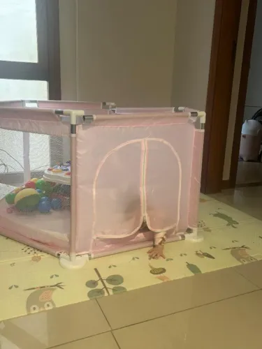Cercadinho Bebê Infantil Chiqueirinho Criança Menino Menina Cercadinho com Grade