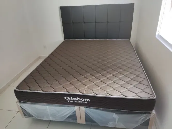 Cama Queen ortobom molas ensacadas entrega grátis +2 brindes